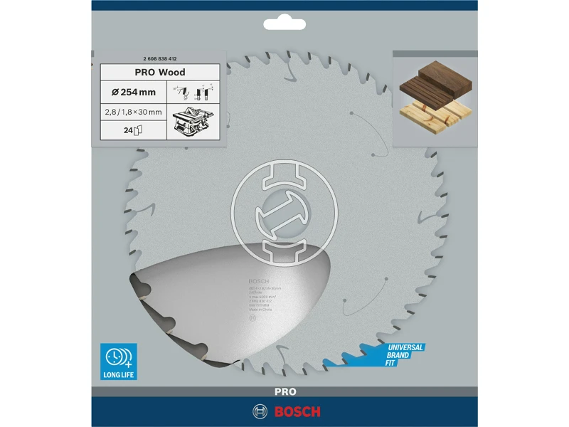 Bosch PRO körfűrészlap 254 x 30 mm I fogszám: 24 db
