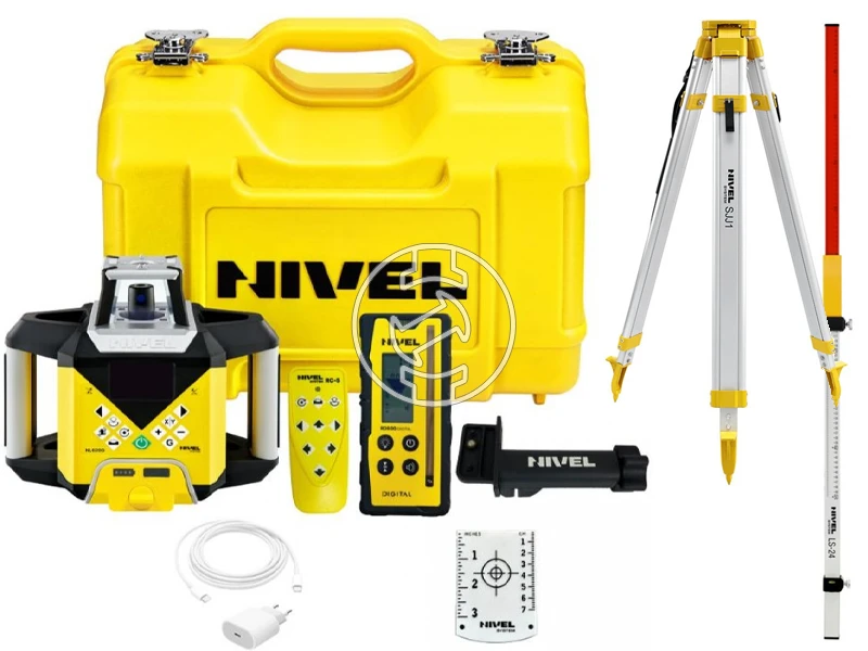 Nivel System NL620G forgólézer állvánnyal és mérőléccel