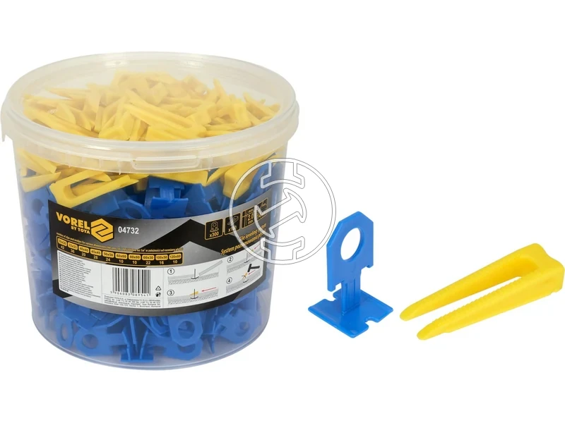 Kép: Burkolatszintezo keszlet 2 mm 300 db kapocs 100 db ek.webp