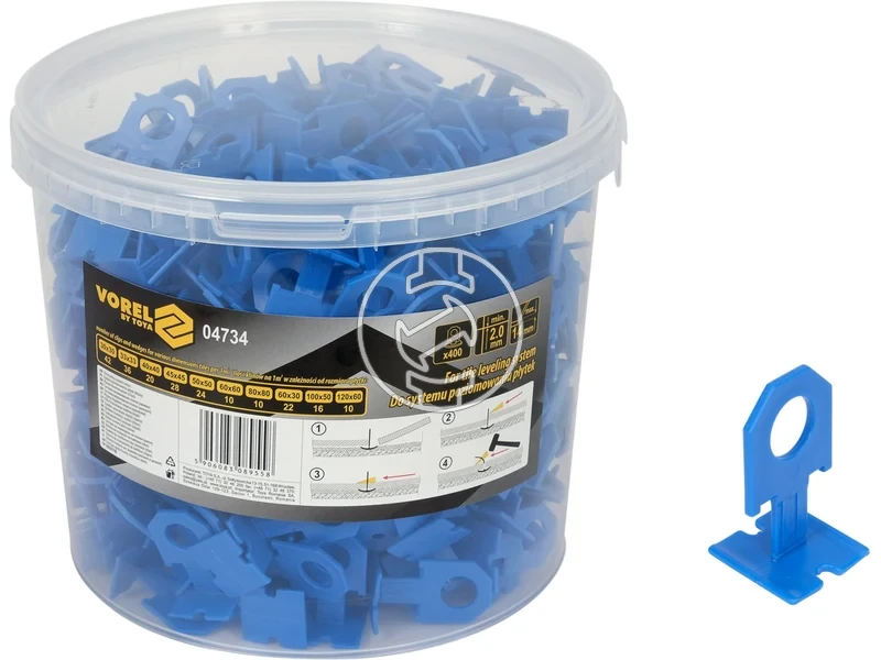 Kép: Burkolatszintezo klipsz talp 2 mm fugatavolsag 400 db.webp