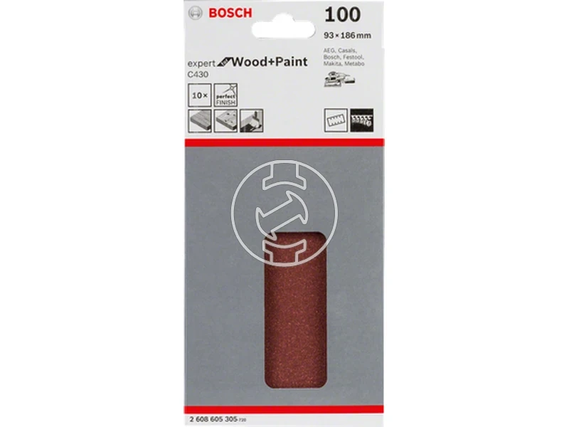 Kép: C430 csiszolopapir rezgocsiszolokhoz Wood and Paint.webp