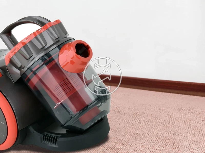 Kép: Ciklonos porszivo 700 W piros 3 db kefevel.webp