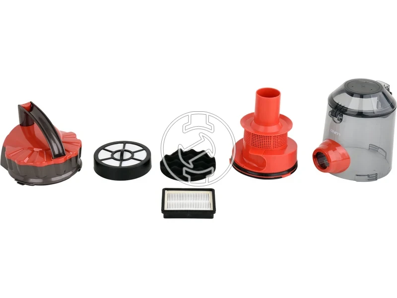 Kép: Ciklonos porszivo 700 W piros 3 db kefevel.webp