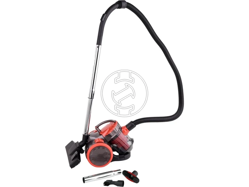 Kép: Ciklonos porszivo 700 W piros 3 db kefevel.webp