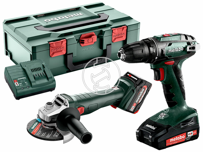 Combo Set 2.6.6 18 V BS18+W187 (1x 4,0Ah, 1x 2,0Ah, SC 30, metaBOX 165 L)