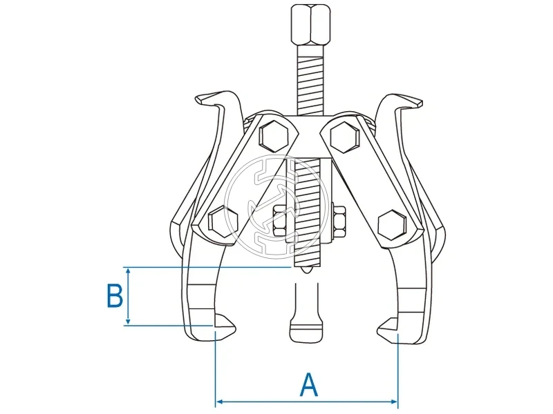Kép: Csapagylehuzo 3-kormos 200 mm 7963-08.webp