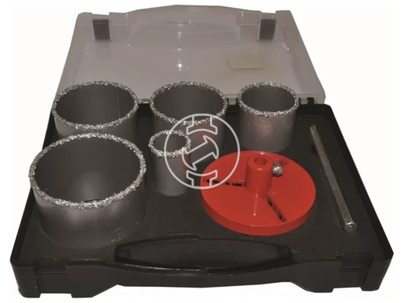 Kép: Csempelyukfuro keszlet kofferben 7 reszes 3353677383mm.webp