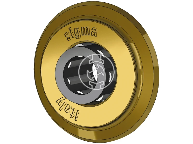 Kép: Csempevago gorgo 4 N szeriahoz D16mm Titanium Sigma.webp