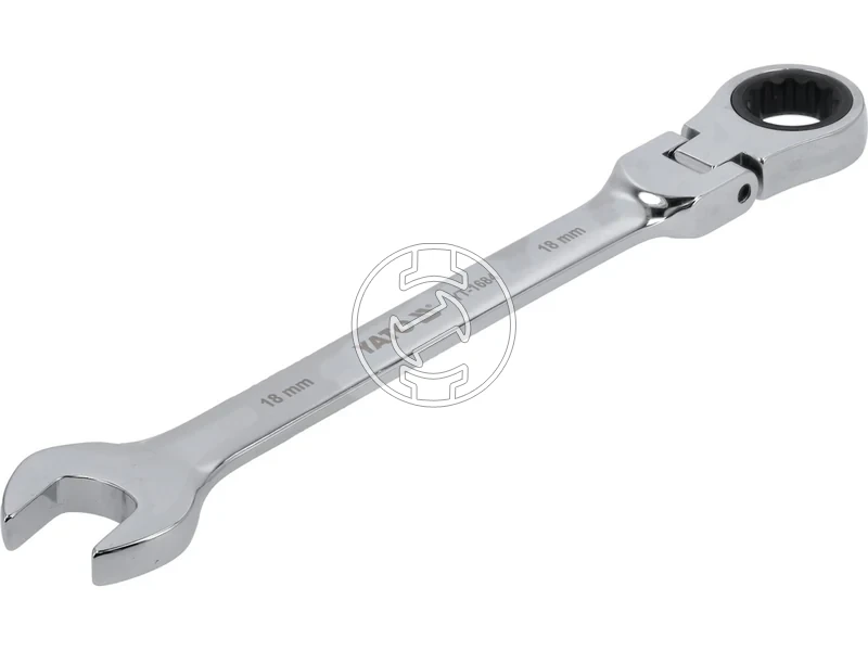 Kép: Csuklos racsnis csillag-villas kulcs 18 mm.webp