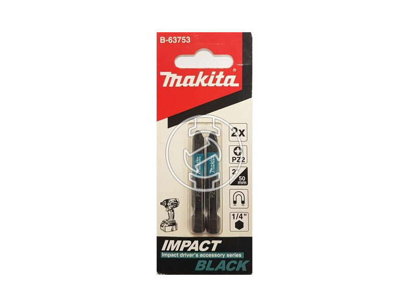 Makita Impact Black PZ2 50 mm pozidrive behajtóbit 2 db
