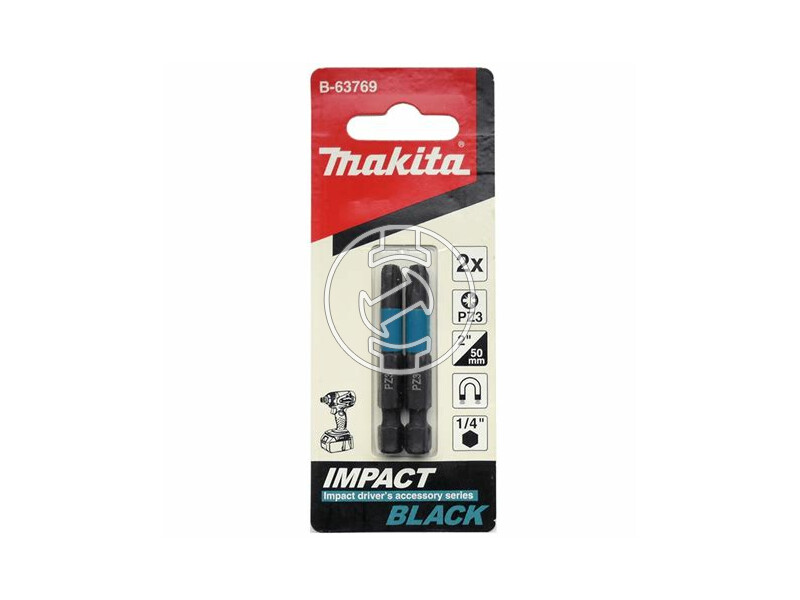 Makita Impact Black PZ3 50 mm pozidrive behajtóbit 2 db