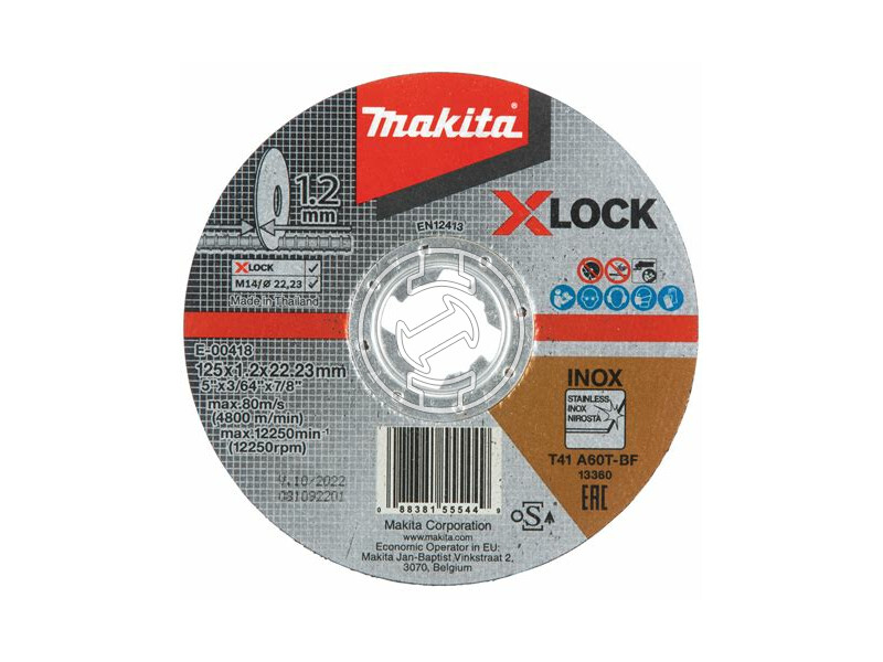 Makita X-Lock 125x1,2mm vágókorong