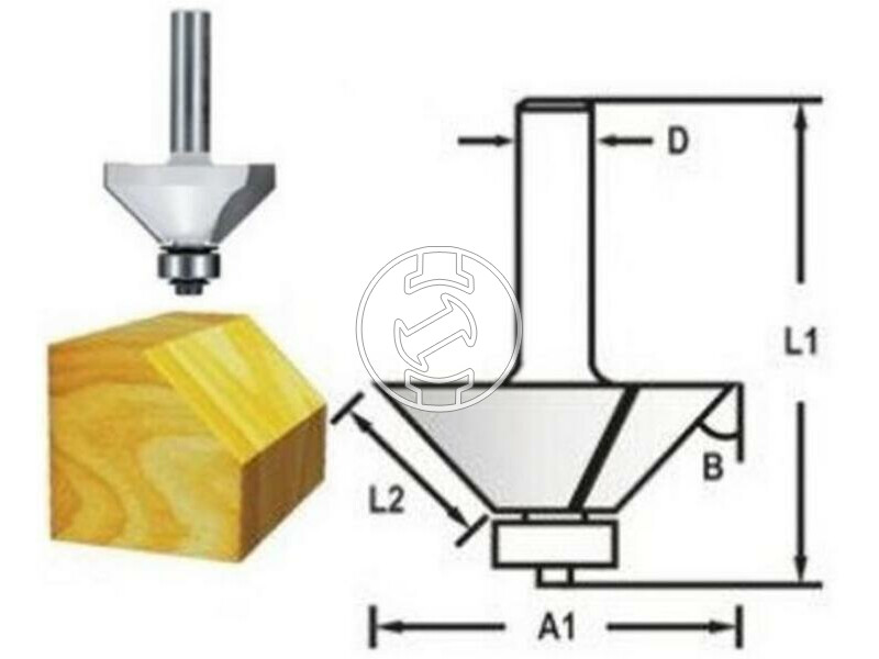 Makita D6 22,2 mm profilmaró kés