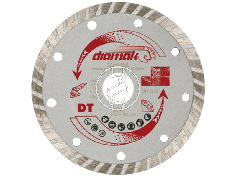Makita Diamak Turbo 125 mm gyémánt vágótárcsa 10 db
