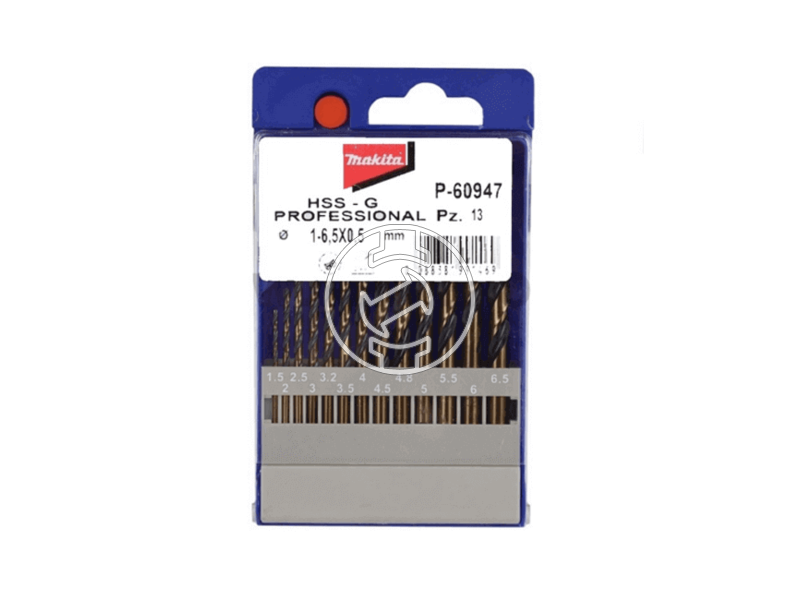 Makita 1,5-6,5 mm hSS-G fémfúró készlet 13 db