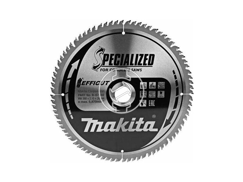 Makita Efficut 260x30 mm körfűrészlap