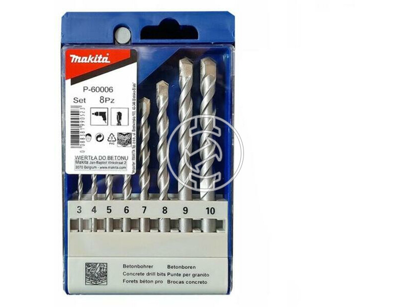 Makita 2+ 3-10 mm kőzetfúró készlet 8 db