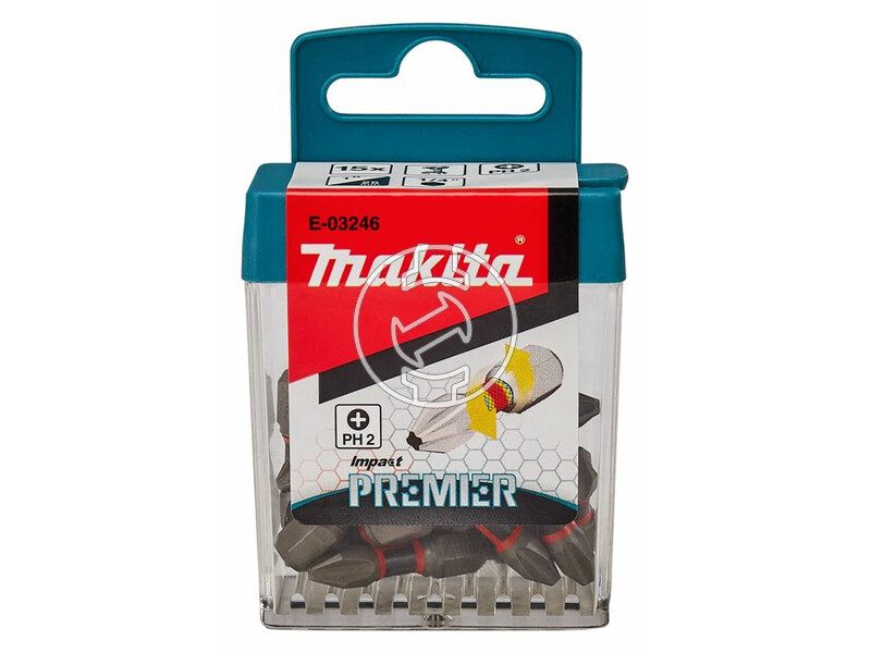 Makita Impact Premier PH2 25 mm phillips behajtóbit 15 db