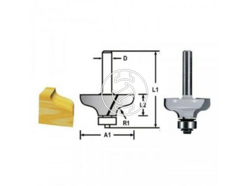 Makita 38,1x12,7x8 mm profilmaró kés