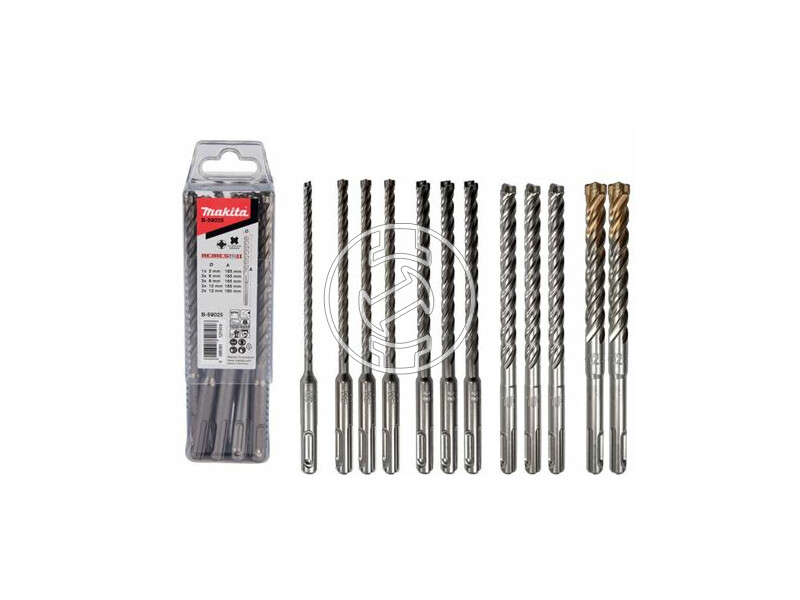 Makita Nemesis Zentro Plus sDS-Plus négyélű fúrószár 12 db