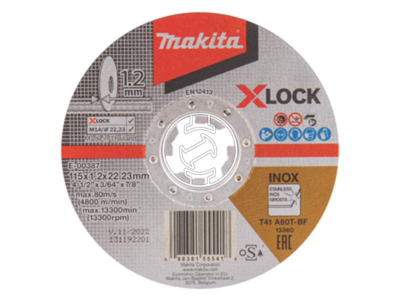 Makita X-Lock 115x1,2mm vágókorong