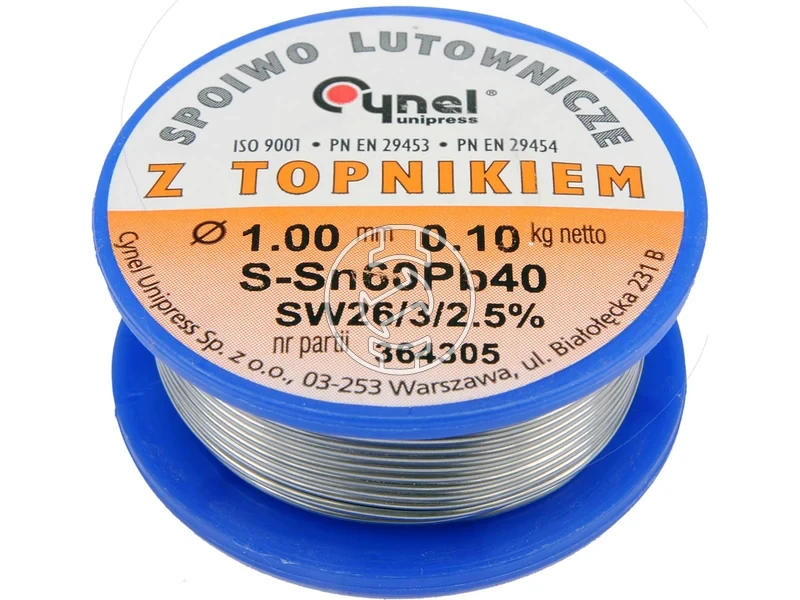 Kép: Cynel forrasztoon Sn60Pb40 10 mm 100 g.webp