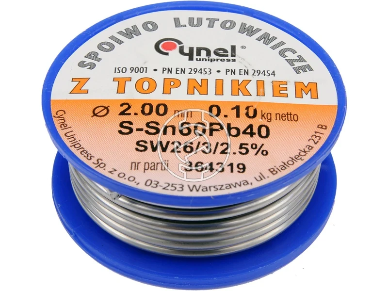 Kép: Cynel forrasztoon Sn60Pb40 20 mm 100 g.webp