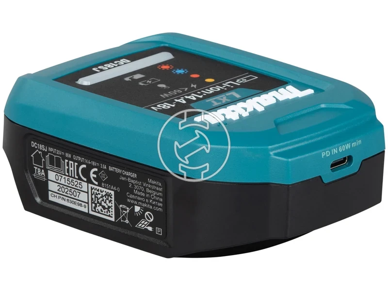 Kép: DC18SJ 144V-18V Li-ion LXT akkumulator tolto USB PD PD kabel.webp