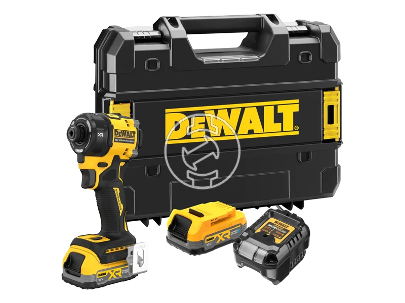 DeWalt DCF870E2T-QW akkus ütvecsavarozó bitbefogással 18 V | 50 Nm | 1/4 bit | Szénkefementes | Akku és töltõ nélkül | TSTAK kofferben