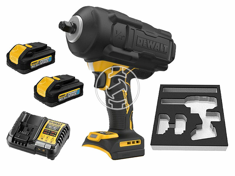 DeWalt DCF961H2G akkus ütvecsavarozó 18 V | 1626 Nm | 1/2 inch | Szénkefementes | 2 x 5 Ah akku + töltő | Kartondobozban