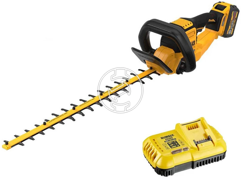 DeWalt DCMHT573X1-QW akkus sövényvágó 54 V | 650 mm | Szénkefementes | 1 x 9 Ah akku + töltő