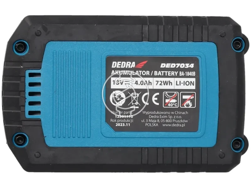 Kép: Dedra Akkumulator 40 Ah 18 V Li-Ion_5.webp
