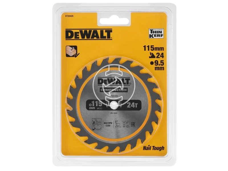 Kép: DEWALT 115MM 24 FOGAS TCT KORFURESZLAP.webp