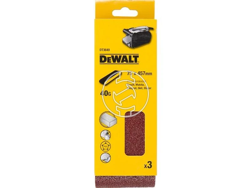 Kép: DeWalt 40G Vegtelenitett csiszoloszalag 75 x 457 mm_1.webp