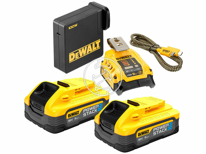 DeWalt DCB094H2-QW akkumulátor és töltő szett USB 5A