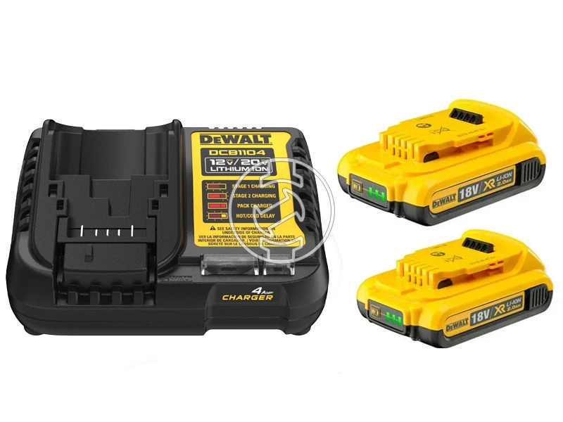 DeWalt DCB115D2-QW akkumulátor és töltő szett 18 V | 2 Ah