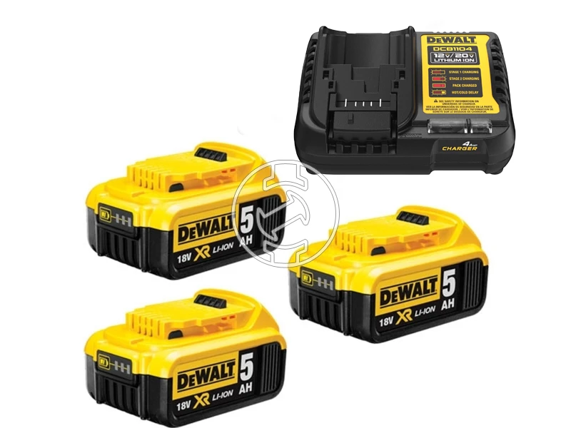 DeWalt DCB115P3-QW akkumulátor és töltő szett 18 V | 5 Ah