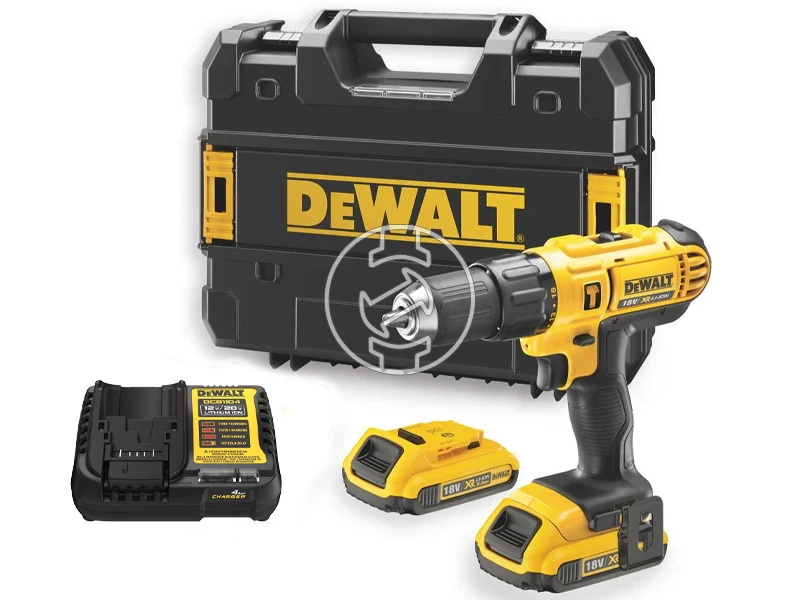 DeWalt DCD776D2-QW akkus ütvefúró-csavarozó 18 V | 24 Nm/42 Nm | 1,5 - 13 mm | Szénkefés | 2 x 2 Ah akku + töltő | Kofferben