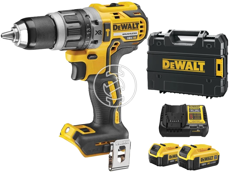 DeWalt DCD796M2-QW akkus ütvefúró-csavarozó 18 V | 27 Nm/70 Nm | 1,5 - 13 mm | Szénkefementes | 2 x 4 Ah akku + töltő | TSTAK kofferben