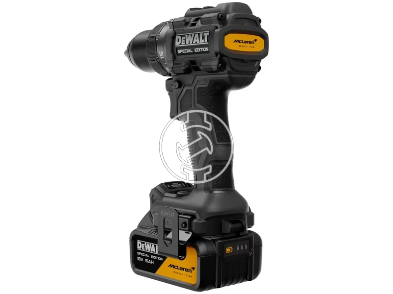Kép: DeWalt DCD81MP2T-QW McLaren akkus furocsavarozo tokmanyos 2 x 5 Ah akku  tolto_3.webp