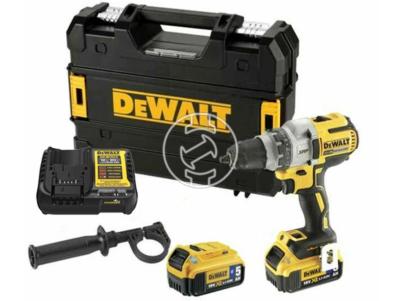 DeWalt DCD991P2B-QW akkus fúrócsavarozó tokmányos 18 V | 66 Nm/95 Nm | Szénkefés | 2 x 5 Ah akku + töltő | Kofferben