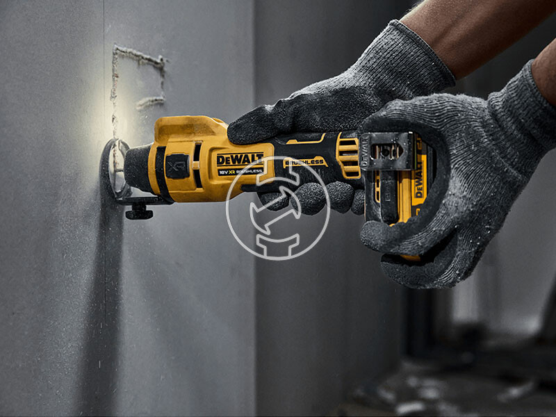 DeWalt DCE555N-XJ akkus gipszkarton maró (akku és töltő nélkül)