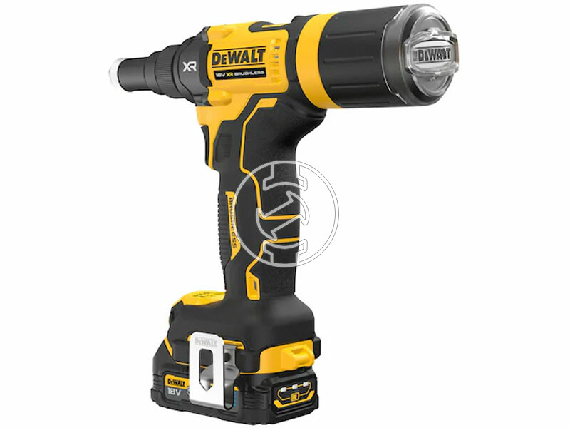 DeWalt DCF403E1GT-QW akkus popszegecselő + 1 x 1,7 Ah + DCB1102 + TSTAK 18 V XR