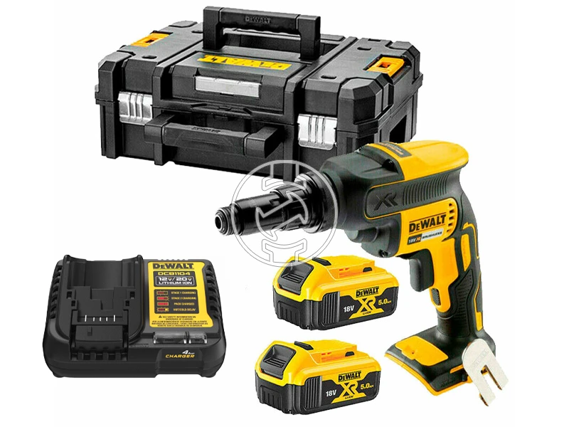 DeWalt DCF622P2-QW akkus csavarbehajtó mélységütközővel 18 V | Szénkefementes | 2 x 5 Ah akku + töltő | TSTAK kofferben