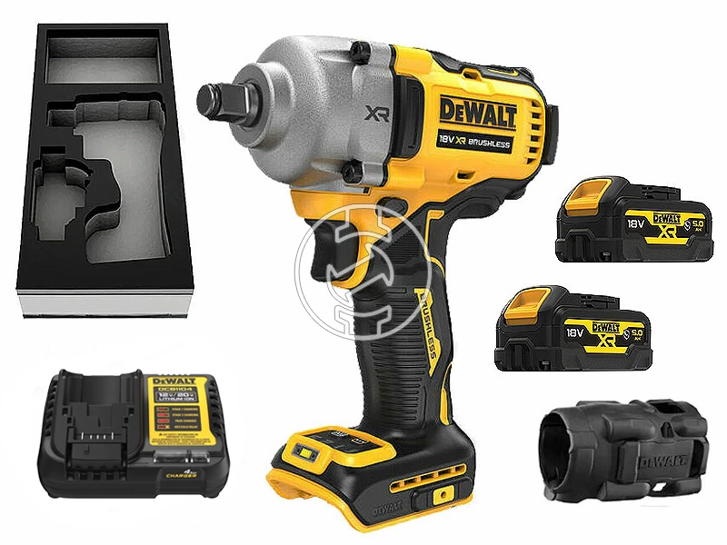 DeWalt DCF891P2G-QW akkus ütvecsavarozó 18 V | 812 Nm | 1/2 inch | Szénkefementes | 2 x 5 Ah akku + töltő | Kofferben