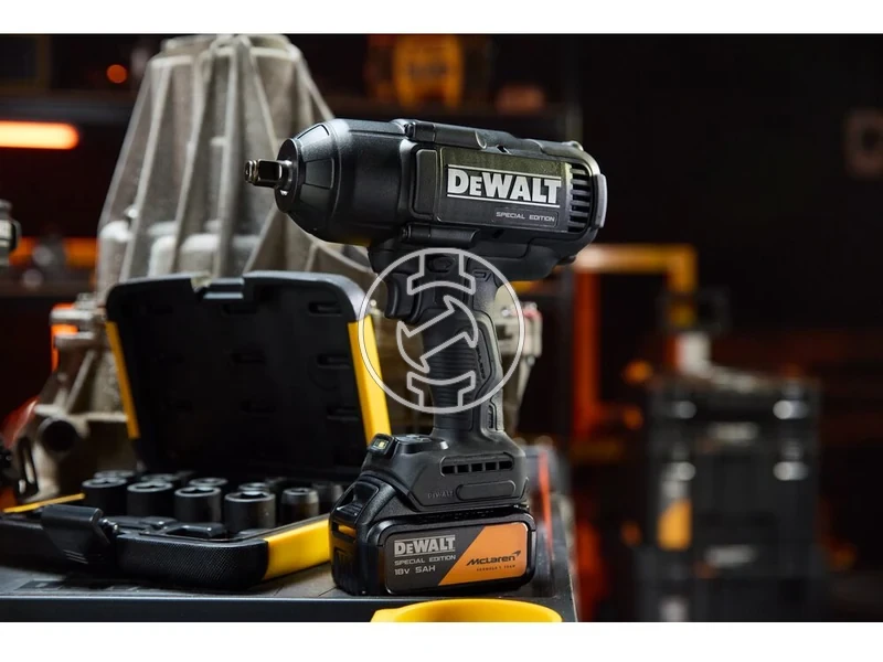 Kép: DeWalt DCF99MP2T-QW McLaren akkus utvefuro-csavarozo 12 inch 2 x 5 Ah akku tolto_11.webp