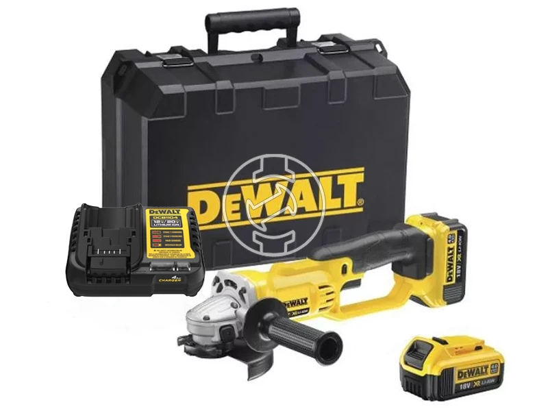 DeWalt DCG412M2-QW akkus sarokcsiszoló 18 V | 125 mm | 7000 RPM | Szénkefés | 2 x 4 Ah akku + töltő | TSTAK kofferben