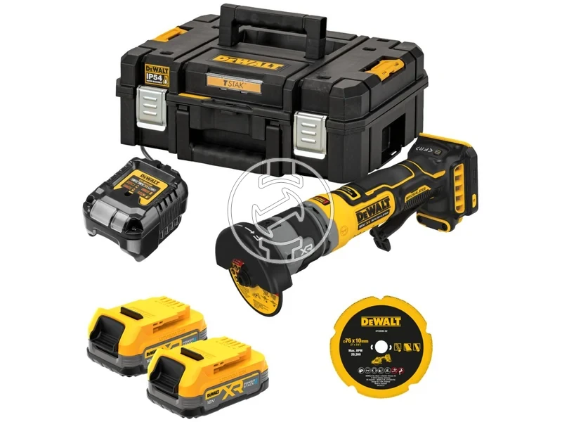 Kép: DeWalt DCG430E2T-QW akkus sarokcsiszolo 2 1.7 AH tolto_0.webp
