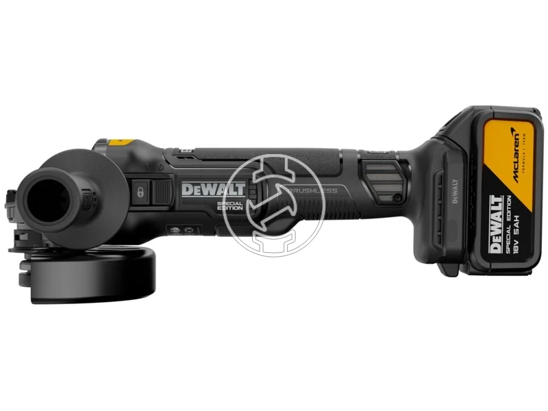 Kép: DeWalt DCG45MP2T-QW McLaren akkus sarokcsiszolo 125 mm 2 x 5 Ah akku tolto_5.webp