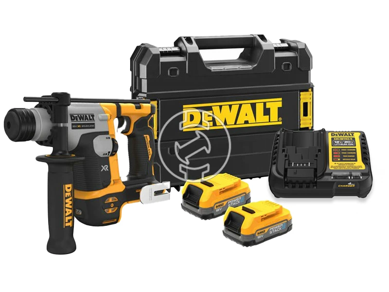 DeWalt DCH172E2T-QW akkus fúrókalapács 18 V | 1,4 J | Betonban 16 mm | 1,8 kg | Szénkefementes | 2 x 1,7 Ah akku + töltő | TSTAK kofferben